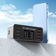 thumbnail image 4 of USB Charging Station, Desktop USB Charger PD 30W Safe Digital Display  for Phone for Tablet US Plug,EU Plug, 4 of 7