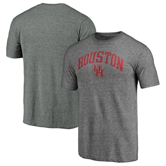 Men's Heather Gray Houston Cougars Arched City Tri-Blend T-Shirt