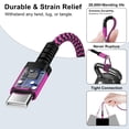 thumbnail image 7 of USB Fast Charger Block, 3PACK QC 18W Charging Block with 10FT USB C Cable Type C Cable Cord USB A to Usb C Cable, USB Wall Charger Plug Type C Charger Quick Android Charger USB Plug Adapter[Pink], 7 of 7