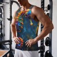thumbnail image 6 of Haiem Neon Seahorse Underwater Realm Men Workout Tank Top Gym Bodybuilding Sleeveless Muscle T Shirts Athletic Tank Breathable Workout Shirt-X-Large, 6 of 8
