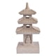 thumbnail image 3 of Estatua de jardín con forma de pagoda solar, ideal como porche, patio o patio exterior, ideal como regalo o decoración para balcón. Gris claro, 3 of 9