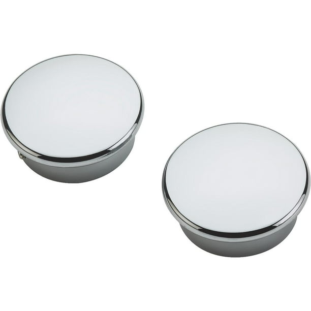 National Catalog V8602 Chrome Closet Rod End Caps (2Count) S822087
