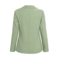 thumbnail image 5 of Cmfcve Blazer for Women Long Sleeve Business Casual Suit Jacket Notch Lapel Button Blazer Padded Shoulders, 5 of 8