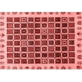 thumbnail image 1 of Ahgly Company Indoor Rectangle Abstract Red Modern Area Rugs, 2' x 4', 1 of 4