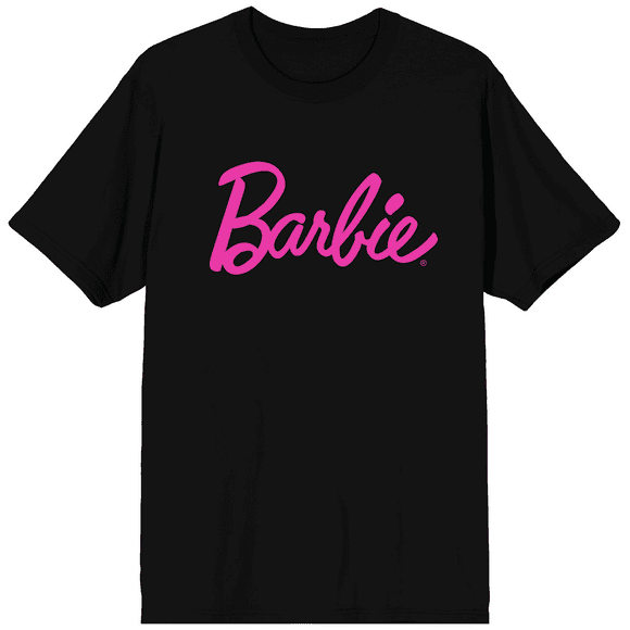 T-Shirt Noir avec Logo Barbie Classique
