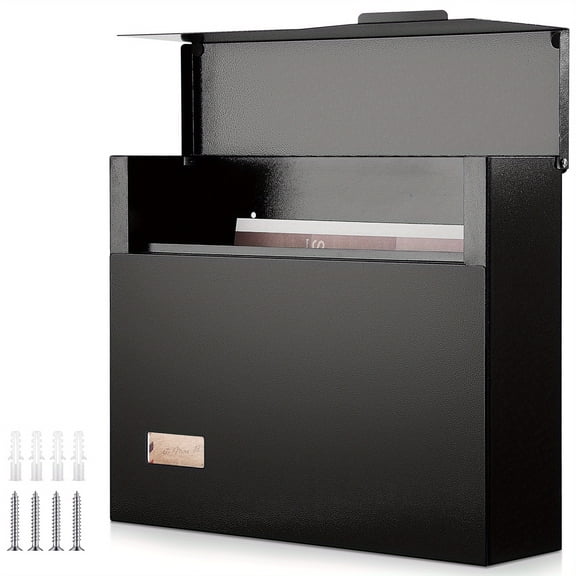 Large Capacity Outdoor Mailbox, Heavy-Duty Rustproof Metal for Home & Office, Wall-Mounted. Perfect Gift For 2026.