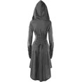 thumbnail image 3 of Vestido gótico de mujer, ropa medieval, disfraz de Halloween, vestido renacentista con capucha para Halloween, carnaval, 3 of 5