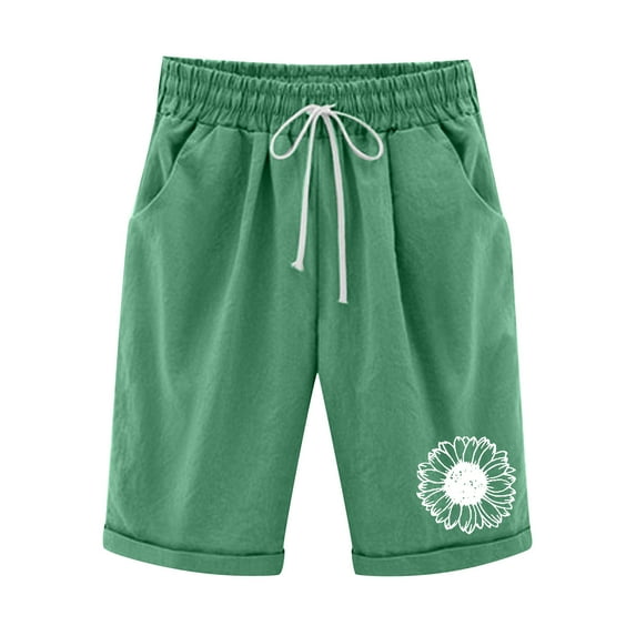 zuwimk Shorts For Women,Women's Juniors Uniform Bermuda Shorts Green,M