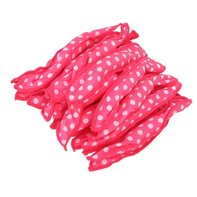 20 rizadores de pelo sin calor herramienta para trenzar el cabello rodillos de peinado de esponja plegables suaves para bricolaje para dormir rosa roja aprox 21x35 cm ANGGREK Otros
