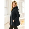 thumbnail image 3 of Woman Within Plus Size Snap Hoodie Pocket Sweatshirt, 3 of 3