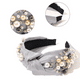 thumbnail image 3 of Bandas para la cabeza para mujer: diadema de perlas anudadas, accesorios para el cabello, diademas para niñas, diadema antideslizante a la moda, linda diadema con nudo superior, regalo para mujeres, 3 of 5