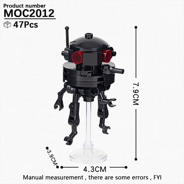 MOOXI Most Complete Space Wars Droid Spider Bot Sentry Adult Building Block Set MOC Brick Model Kit DIY Diorama Toy For Boy Gift,MOC2012
