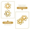 thumbnail image 5 of OULII 200Pcs Golden Metal Bead Caps for Jewelry Making Flower Shape Non Rusting Craft Supplies, 5 of 5