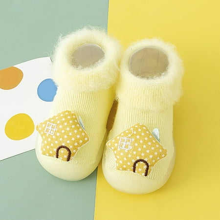 

TOWED22 Christmas Slippers For Kids Toddler Kids Baby Boys Girls Shoes First Walkers Cute Cartoon Animals Blue