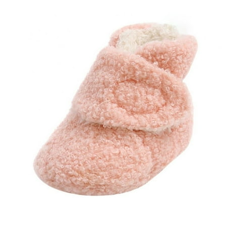 

Otqutp Cute Toddler Girls Dance Shoes Soft Snow Shoes Prewalker Boots Booties Soft Sole First Boys Warming Baby Shoes for 0 to 18 Months