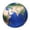 A227 D A, variant on Soft Plush Earth Pillow, Ultra Ealistic Round Planet Moon Sun Decoration, 3D for Sofa Couch Bed Living Room Decor, Navy Blue, Style EA