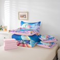 thumbnail image 6 of Manfei Cartoon Elf 7pcs Bedding Comforter Set,Dreamy Fairy Tale Queen Bedding Sets,Colorful Daisy Flowers Queen Sheet Sets For Girls Teens,Breathable Home Decor Reversible, 6 of 8