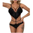 thumbnail image 1 of Lencería sexy para mujer Encaje Ahueca hacia fuera Perspectiva Tentación Babydoll Ropa interior Ropa de dormir Mono Bodies Fridja nalpqowj39227, 1 of 8