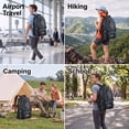 thumbnail image 6 of New York Xpress 40L Camo Backpack for Men & Women, Large Capacity Hiking Travel Backpack with Multiple Pockets, BP8023 - Navy, 6 of 7