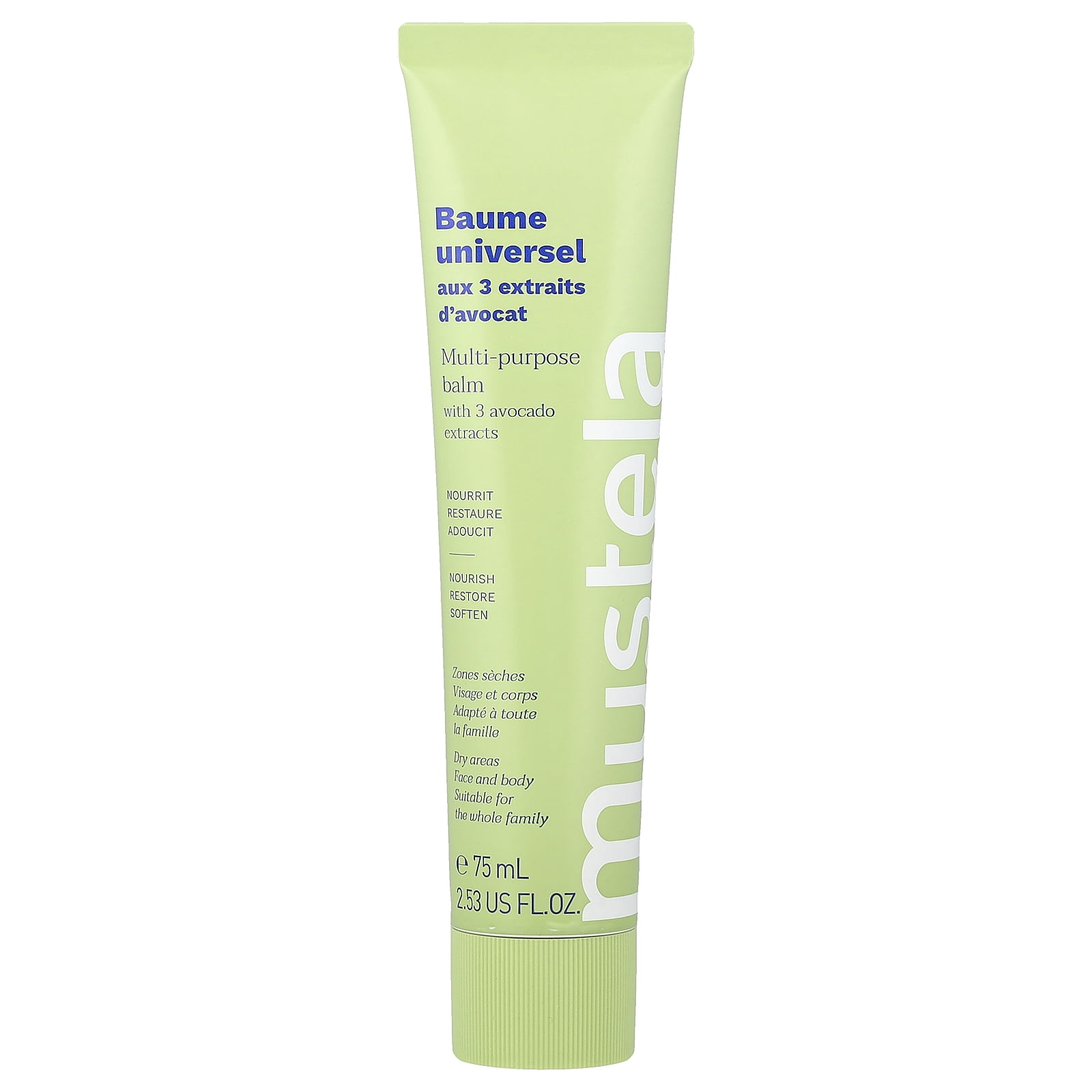 Mustela Multi-Purpose Balm with 3 Avocado Extracts, 2.53 fl oz (75 ml)