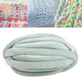 thumbnail image 6 of S SERENABLE Chunky Yarn Jumbo Tubular Yarn Hand Knit Soft Knitting Bulky Yarn Arm Knit Yarn for Throw Tapestry Rug Making Pet Bed Macrame light green, 6 of 8