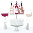 thumbnail image 3 of Big Dot of Happiness But First, Wine - Wine Tasting Party Centerpiece Sticks - Table Toppers - Set of 15, 3 of 7