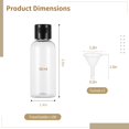 thumbnail image 4 of Botellas de viaje Lnrueg de plástico de 60 ml con tapa abatible, paquete de 100, 4 of 6