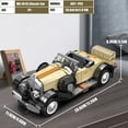 thumbnail image 4 of Classic Cars Building Kits, MOC Vintage Car Model Building Blocks Set, Collections Enthusiasts(897+ Pieces, Static Version), 4 of 5