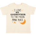 thumbnail image 3 of Inktastic I Love My Godmother to the Moon and Back Boys or Girls Toddler T-Shirt, 3 of 5