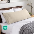 thumbnail image 6 of Bare Home Body Pillowcase - Envelope Closure - Ultra Soft - Double Brushed - Sand, 6 of 7