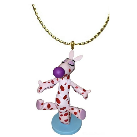 Tigger in Polka Dots PVC Ornament Figure Figurine 3" Disney POOH Charm Playful
