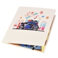 thumbnail image 1 of OULII 1Pack Creative Greeting Cards Blue 3D Design for Father's Day Holiday Wishes, 1 of 8