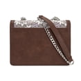 thumbnail image 6 of Wrangler Purses for Women Floral Tooled Crossbody Bag Flap Purse with Chain Strap, Coffee, 6 of 7