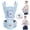 Blue, variant on Babyltrl 6-in-1 Baby Carrier with Hip Seat, Ergonomic Baby Wraps Carrier, Head Support and Breathable Mesh for Newborn Toddlers up to 44 lbs, Blue