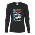 thumbnail image 2 of Wild Bobby Mustang Ford Classics Cars and Trucks Women Graphic Long Sleeve Tee, Black, Small, 2 of 6
