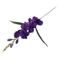 thumbnail image 3 of Adorno de flor de gladiolo artificial, regalo realista, flor artificial para la vida. Morado oscuro, 3 of 9