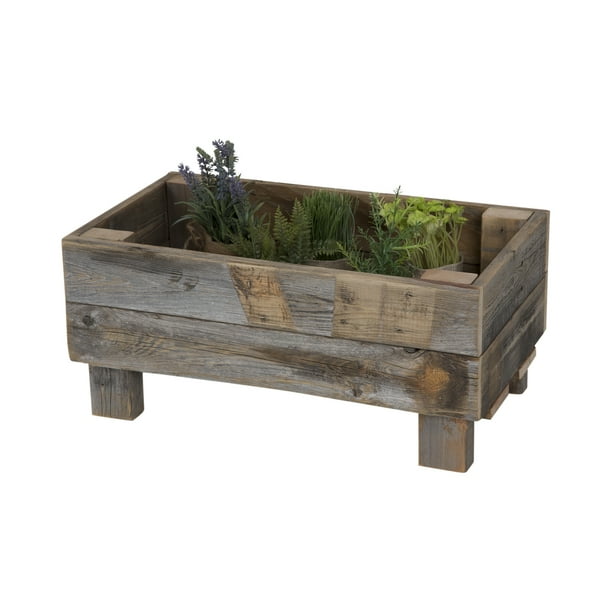 Reclaimed Wood Garden Bed