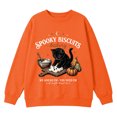 thumbnail image 4 of ZHOGXU Halloween Themed Girls Cat Pumpkin Letter Print Pullover Sweatshirt Long Sleeve O Neck Top For Kids Comfortable Streetwear,Orange,1-2 Years, 4 of 4