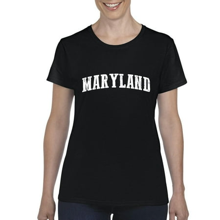 - Artix MD Maryland Map Baltimore Flag Terrapins Terps Home University of Maryland Women's T-shirt Tee Clothes