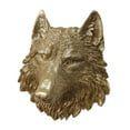 thumbnail image 5 of Esquirla Polyresin Animal Head Wall Statue Plaque Wall Mounted Decorative Wall Ornament Wall Figurine for Farmhouse Decor Multipurpose Wolf, 5 of 8