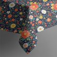 thumbnail image 5 of Pioneer Flower Floral Print Pattern Square Tablecloth, Waterproof Wipeable Spillproof Washable Table Cover for Home Kitchen Party and Daily Decor 60"x60", 5 of 6