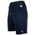 thumbnail image 2 of U.S. POLO ASSN. Pantalón corto de chándal para hombre - Diagonal Fleece Carbon Finish, algodón, liso Azul oscuro 2XL (2X-Large), 2 of 4