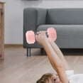 thumbnail image 4 of MOVTOTOP Pink Mini Dumbbells for Kids Made of Silicone Promoting Physical Development 2pcs, 4 of 7