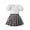 Black, variant on Toddler Baby Girl Skirts Outfit Spring Summer Kids Clothes Sleeveless Knit Vest Top + Pleated A Line Skirt Set