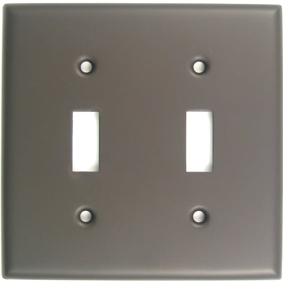 Rusticware 785ORB 2 Gang Double Toggle Switch Wall Plate Cover - Bronze