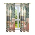 thumbnail image 7 of Yayeee Window Curtains Light Filtering 63"x52" Grommet Panel Pair Home Living Room Decor, Pink and Green Cat, 7 of 7