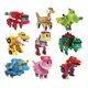 thumbnail image 4 of Juego de 9 figuras de acción de Min Gogo Dino Deformation Robot a Dinosaur, transformables en coches, aviones, lanchas y grúas, 4 of 4