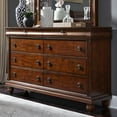 thumbnail image 2 of Liberty Furniture Industies, INC Rustic Traditions 8 Drawer Dresser in Rustic Cherry, 2 of 6