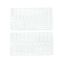 Sipeihong Molds Letter Mold Number Alphabet Resin Silicone Diy Casting Epoxy Fondant Chocolate Jewelry Moulds Candy Crafts Cake