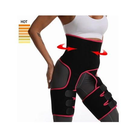 

3 in 1 Waist Thigh Trainer - High Waist and Thigh Trimmer Butt Lifter Tummy Control Body Shaper Support Exercise Belt for Women Weight Loss